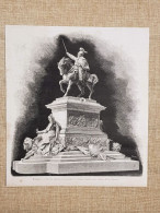 Venezia Monumento Re Vittorio Emanuele Di Savoia Bozzetto Di E. Ferrari Del 1881 - Antes 1900