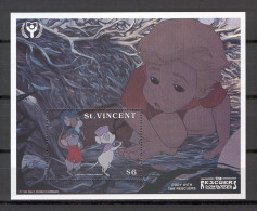 Disney St Vincent 1991 The Rescuers - Cody With The Rescuers MS MNH - Disney