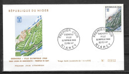 FDC - 1967 - Jeux Olympiques De Grenoble - 13 - Niger (1960-...)