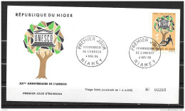 FDC - 1966 - 20 Ans UNESCO - 13 - Níger (1960-...)