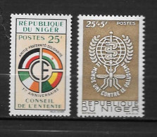 1960 - 109 + 110 *MH - Commission Technique - Conseil De L'entente - Niger (1960-...)