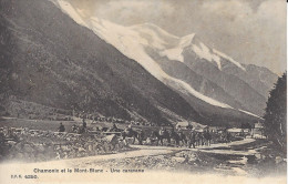 74 CHAMONIX MONT BLANC CARAVANE DE TOURISTES SUR LEURS MULETS GLACIER DES BOSSONS Editeur CPN N° 4250 - Chamonix-Mont-Blanc