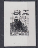 TAAF 1991 Charles De Gaulle 1v Blackprint (photo??) (59682) - Neufs