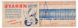 Carnet Anti-tuberculeux 1935 - 2 Fr - Le Timbre 10c (Complet, SANS GOMME) - Pubs Blédine, Blécao, Gibss, Fly-Tox, ... - Blocs & Carnets