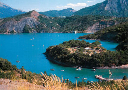 Navigation Sailing Vessels & Boats Themed Postcard Hautes Alpes Lac De Serre - Voiliers