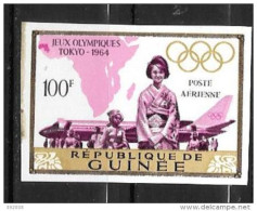 PA - 1964 - N°50*MH - Jeux Olympiques De Tokyo - Non Dentelé - Guinea (1958-...)