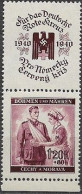 09/ Pof. 51, Border Stamp With Coupon - Ungebraucht