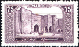 MAROCCO FRANCESE, FRENCH MOROCCO, PAESAGGI, LANDSCAPE, 1927, NUOVI (MLH*) Scott:FR-MA 107, Yt:MA 115 - Unused Stamps