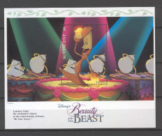 Disney St Vincent 1992 Beauty And The Beast #2 MS MNH - Disney