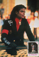 Carte Maxi  2009 Premier Jour : MICHAEL JACKSON - St.Vincent (1979-...)