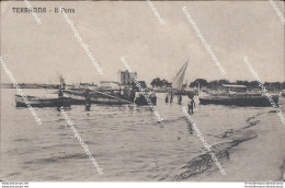 Az67 Cartolina Terracina Il Porto 1911 Provincia Di Latina - Latina