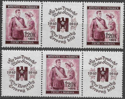 11/ Pof. 51, Pair Stamps With Coupons - Ongebruikt