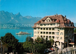 13021224 Hilterfingen Thunersee Hotel Bellevue Au Lac  Hilterfingen - Andere & Zonder Classificatie