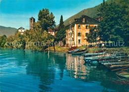 13019108 Rivapiana Lago Maggiore Il Porto E La Chiesa Di San Quirico Rivapiana L - Autres & Non Classés