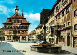 13018272 Stein Rhein Rathausplatz Rathaus Brunnen Stein Rhein - Autres & Non Classés