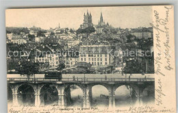 13014230 Lausanne VD Grand Pont Vue Sur La Ville Eglise Lausanne - Autres & Non Classés