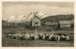 13014193 Melchsee-Frutt Kapelle Mit Titliskette Schafherde Melchsee-Frutt - Andere & Zonder Classificatie