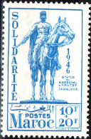 MAROCCO FRANCESE, FRENCH MOROCCO, STATUA DI LYAUTEY, 1946, NUOVI (MNH**) Scott:FR-MA B31, Yt:MA 243 - Unused Stamps