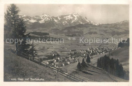 13014091 Gais AR Panorama Mit Blick Zur Saentiskette Appenzeller Alpen Gais - Autres & Non Classés