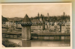 13014058 Luzern LU Wasserturm Und Kapellbruecke Luzern - Altri & Non Classificati