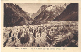 74 CHAMONIX MONT BLANC GLACIER DE LA MER DE GLACE LES GRANDES JORASSES  Editeur DORRE N° 25064 C - Chamonix-Mont-Blanc