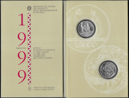 1999 Italia "Verso Il 2000" 2 Monete FDC-BU - Otros & Sin Clasificación