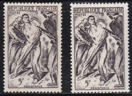 FR7141 - FRANCE – 1947 – RESISTANCE - Y&T # 792(x2) MNH - Nuevos