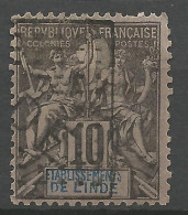 INDE N° 5 CACHET Karikal  / Used - Usados