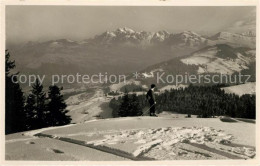 13012771 Ebnat-Kappel Winterpanorama Skifahrer Alpen Ebnat-Kappel - Autres & Non Classés