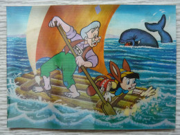 CP: Pinocchio, Carte En 3 D, Walt Disney - Autres & Non Classés