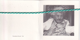 Juliette Verbrugge-Christiaens, Izegem 1897, Tielt 1999. Honderdjarige. Foto - Obituary Notices