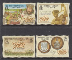 2015 British Virgin Islands Magna Carta  Complete Set Of 4  MNH - Iles Vièrges Britanniques