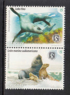 2014 Uruguay Seals Marine Life  Complete Pair MNH - Uruguay