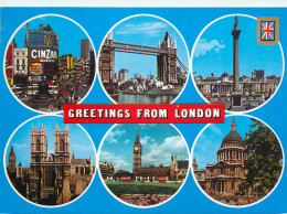 Navigation Sailing Vessels & Boats Themed Postcard London Landmarks - Veleros