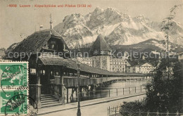 13010612 Luzern LU Kapellbruecke Und Pilatus Luzern - Sonstige & Ohne Zuordnung