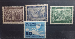 Alliierte Besetzung 1948 Leipziger Frühjahrsmesse Mi. 941-942 + 968 + 1949 75 Jahre Weltpostverein UPU Mi 242 - Nuovi