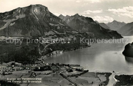 13010598 Brunnen Vierwaldstaettersee SZ Fliegeraufnahme Mit Fronalp- Und Bristen - Sonstige & Ohne Zuordnung