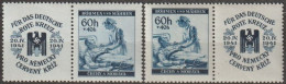 04/ Pof. 52, Stamps With Coupon - Ongebruikt