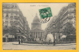 CPA PARIS - RUE SOUFFLOT Et Le PANTHEON - 1912  Tramway - Paris (05)