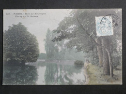 DN11 FRANCE BELLE   CARTE 1905  PARIS A PONTOISE +BOIS DE BOULOGNE - Storia Postale