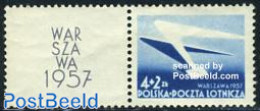 Poland 1957 Stamp Expo 1v+tab, Mint NH - Nuovi