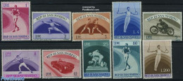 San Marino 1954 Sports 10v, Mint NH, Sport - Transport - Athletics - Autosports - Boxing - Fencing - Sport (other And .. - Ongebruikt