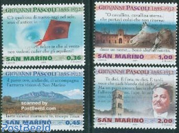 San Marino 2005 Giovanni Pascoli 4v, Mint NH, Sport - Kiting - Mountains & Mountain Climbing - Unused Stamps