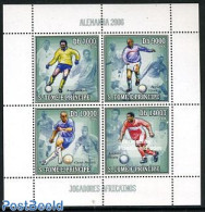 Sao Tome/Principe 2006 World Cup Football, African Stars 4v M/s, Soccer, Mint NH, Sport - Football - Sao Tome And Principe
