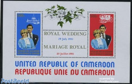 Cameroon 1981 Charles & Diana Wedding S/s, Mint NH, History - Charles & Diana - Kings & Queens (Royalty) - Königshäuser, Adel