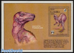 Gambia 1992 Ornithosaurus S/s, Mint NH, Nature - Prehistoric Animals - Prehistóricos