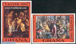 Ghana 1992 Easter, Paintings 2 S/s, Mint NH, Art - Paintings - Rubens - Other & Unclassified