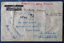 IRAN 1927 Registered Letter To Zwolle NLD Via Bombay - Irán