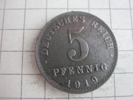 Germany 5 Pfennig 1919 A - 5 Pfennig