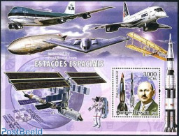 Guinea Bissau 2006 Robert H. Goddard S/s, Mint NH, History - Transport - Netherlands & Dutch - Concorde - Space Explor.. - Geografia